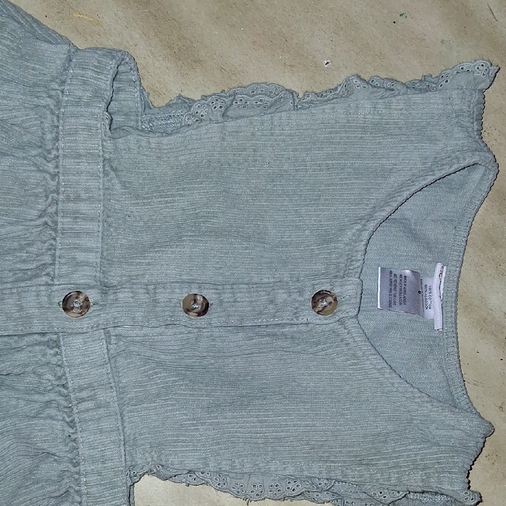 Embroidered Button-Down Dress - Picture 3 of 4